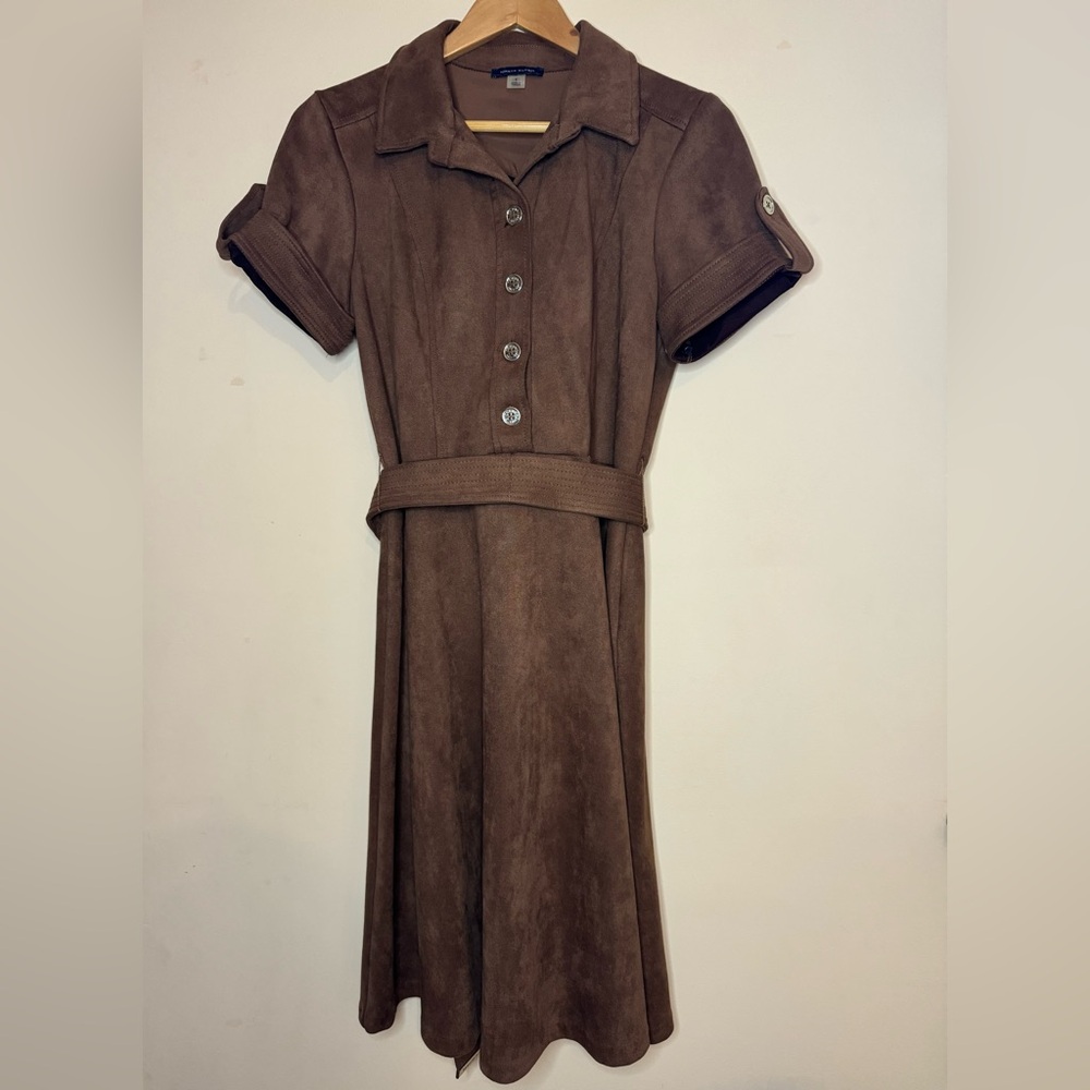 Tommy Hilfiger Brown Midi Dress